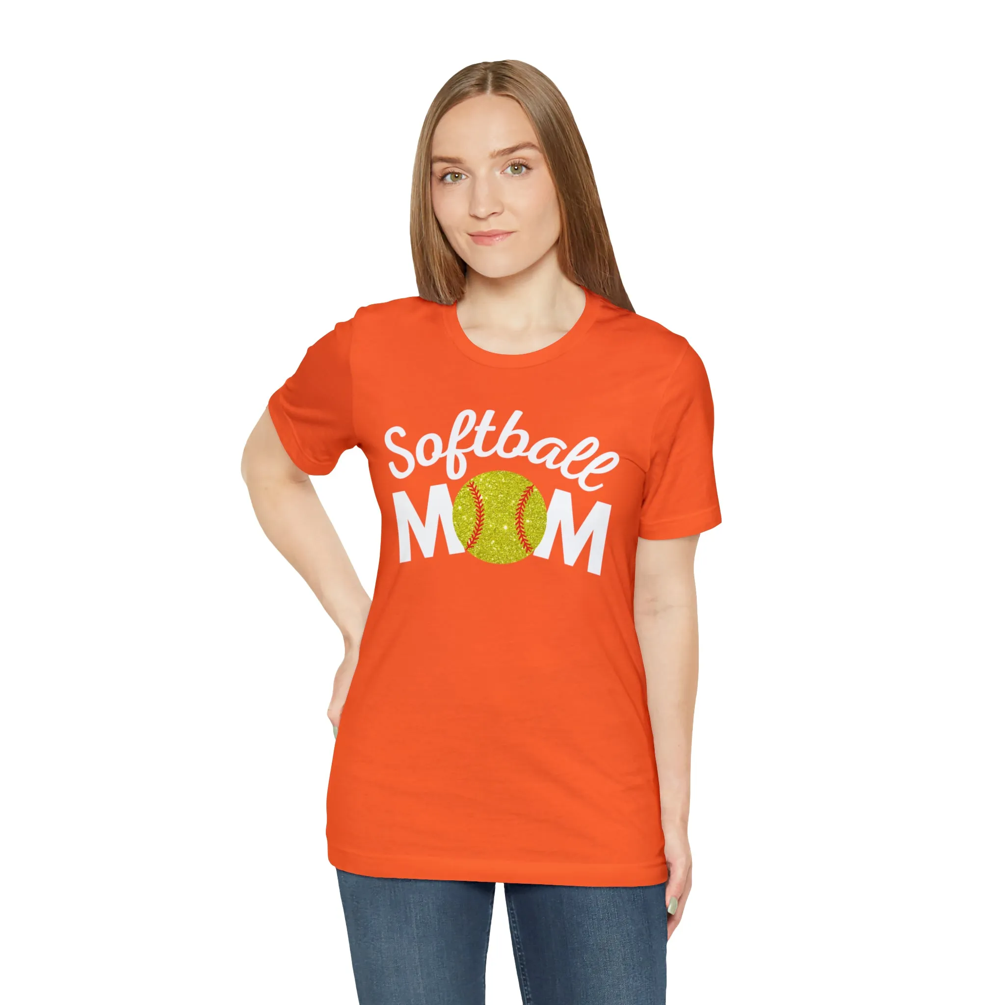 Softball Mom Shimmer Short Sleeve Tee