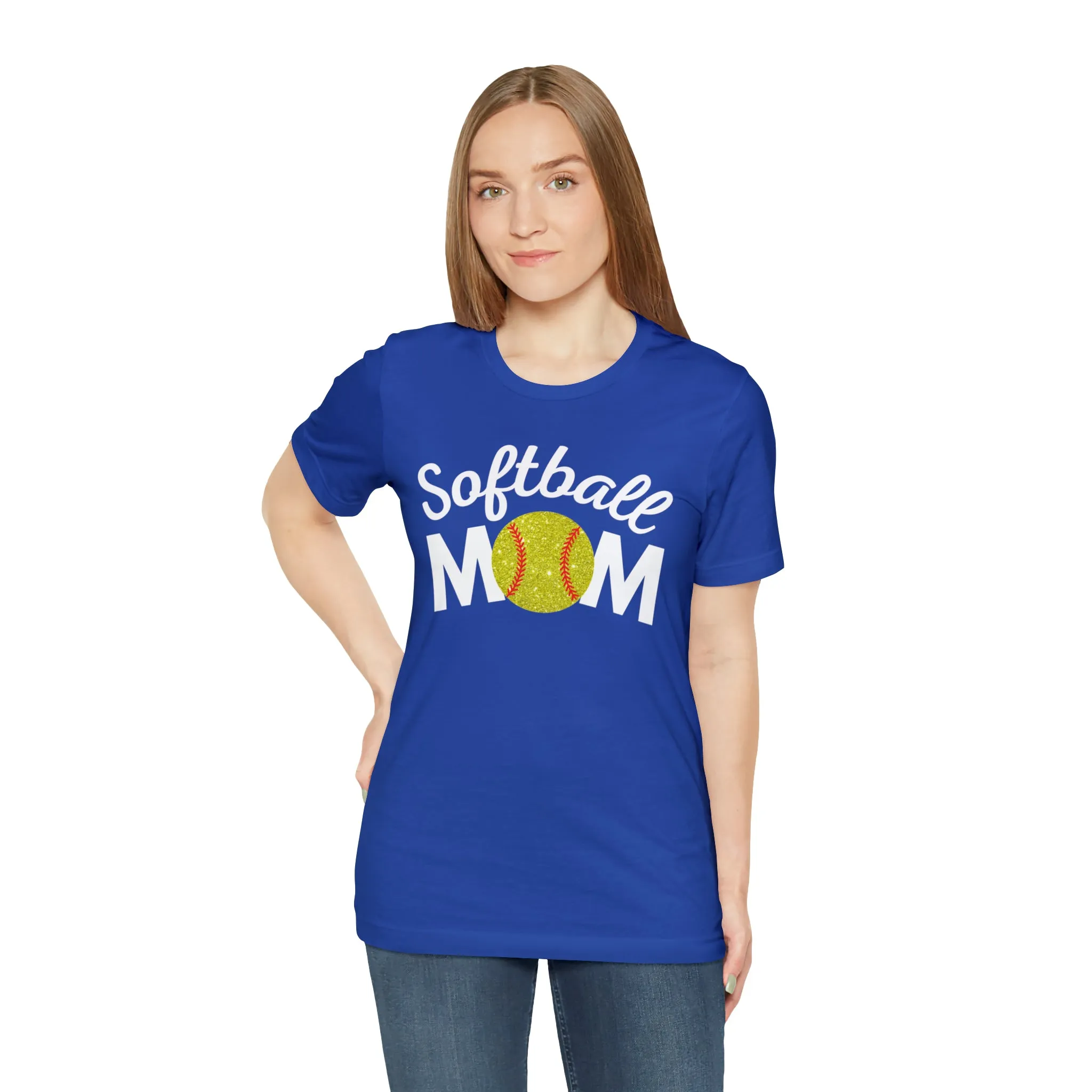 Softball Mom Shimmer Short Sleeve Tee