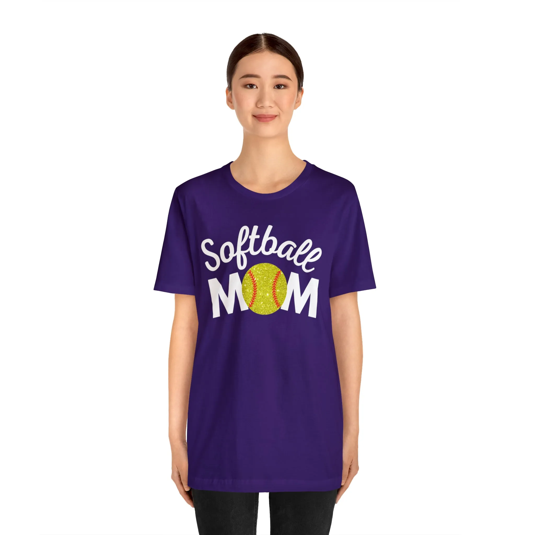 Softball Mom Shimmer Short Sleeve Tee