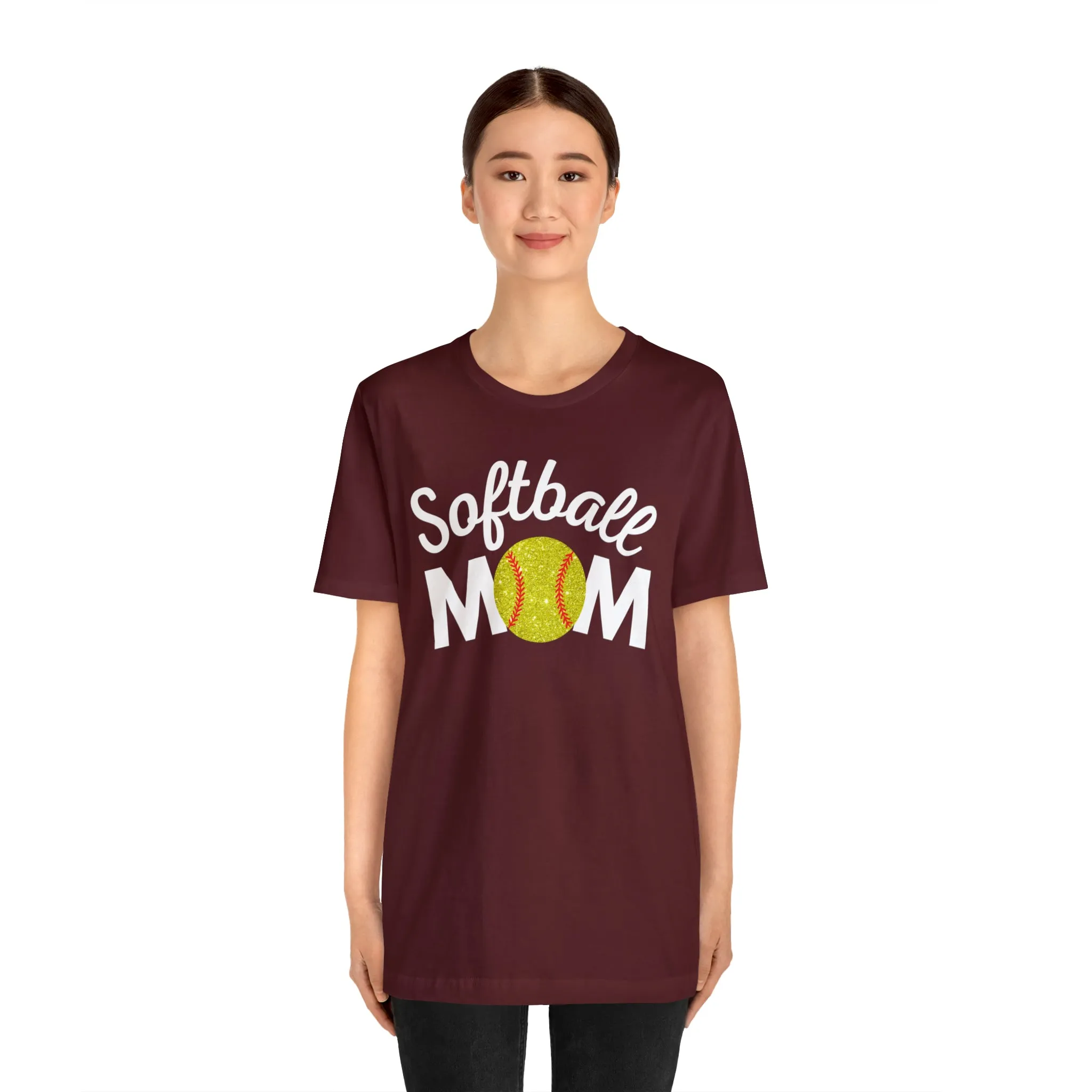 Softball Mom Shimmer Short Sleeve Tee