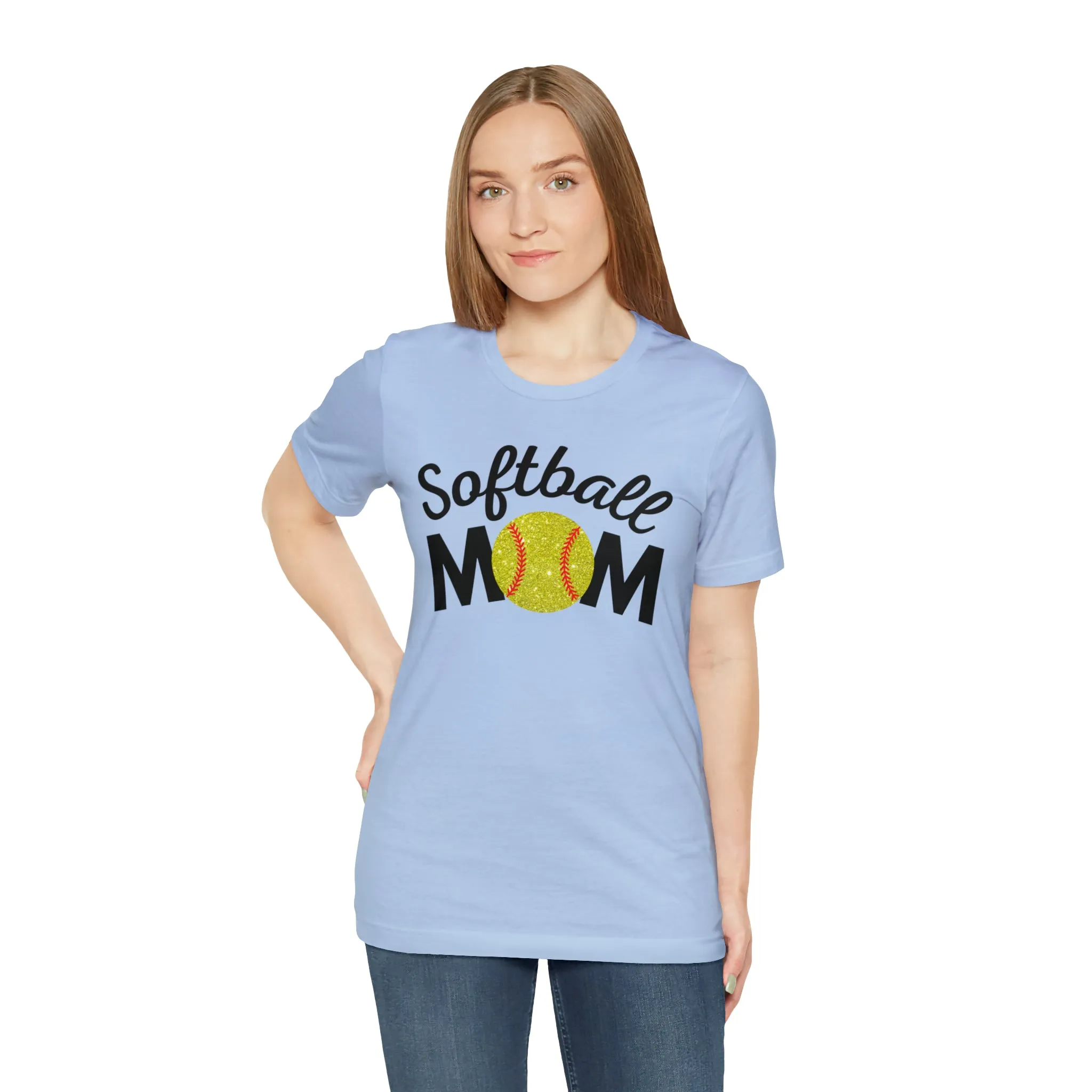 Softball Mom Shimmer Short Sleeve Tee
