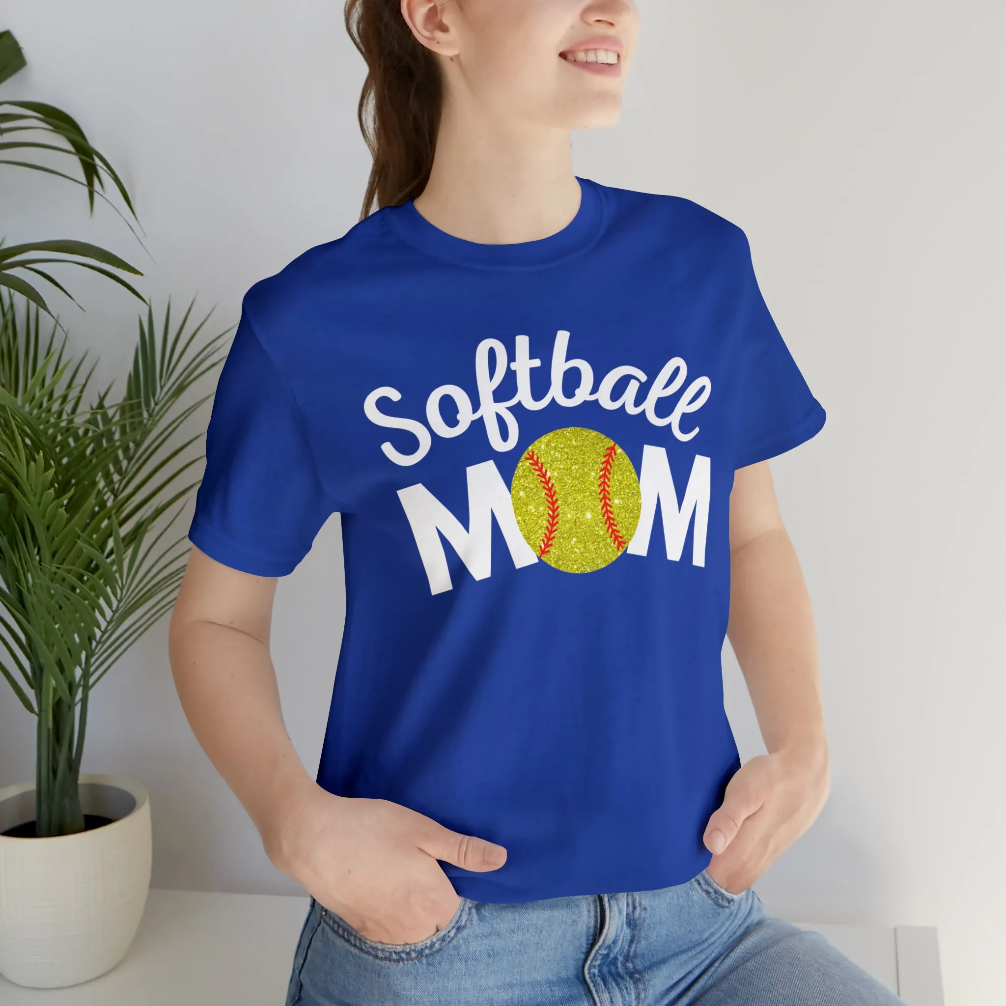 Softball Mom Shimmer Short Sleeve Tee