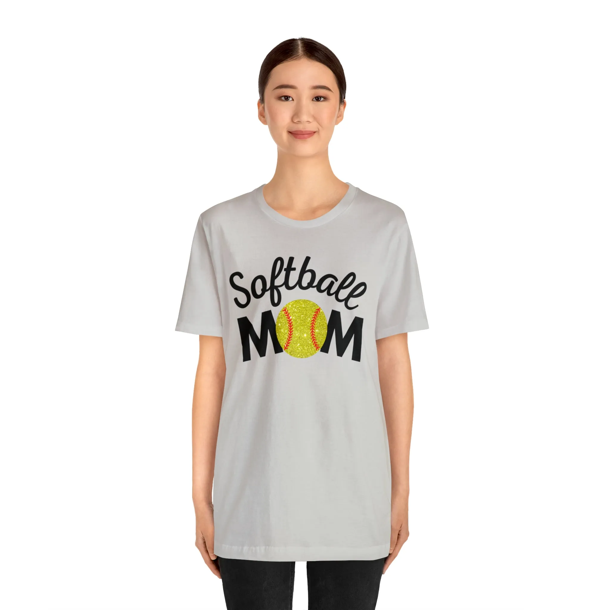 Softball Mom Shimmer Short Sleeve Tee