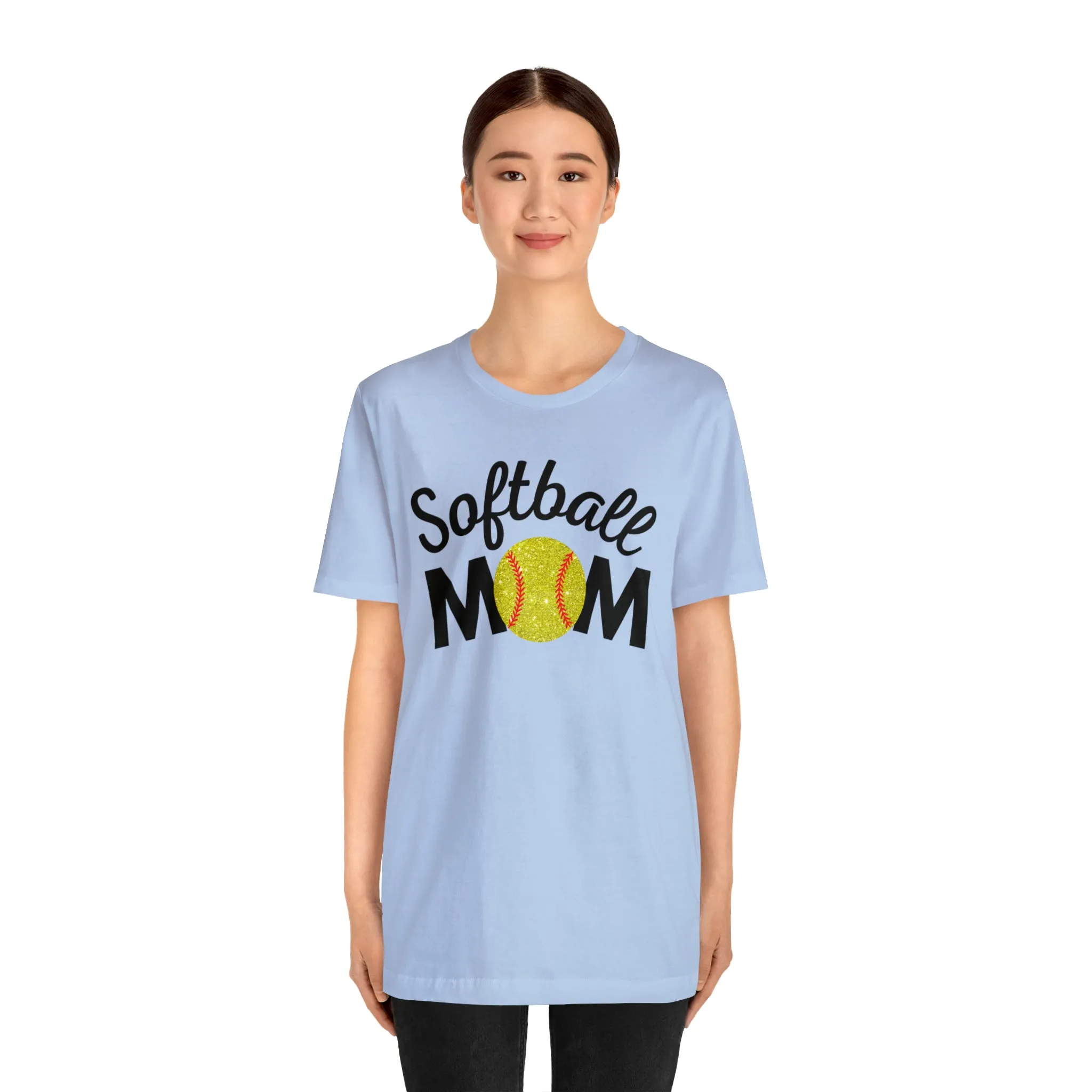 Softball Mom Shimmer Short Sleeve Tee