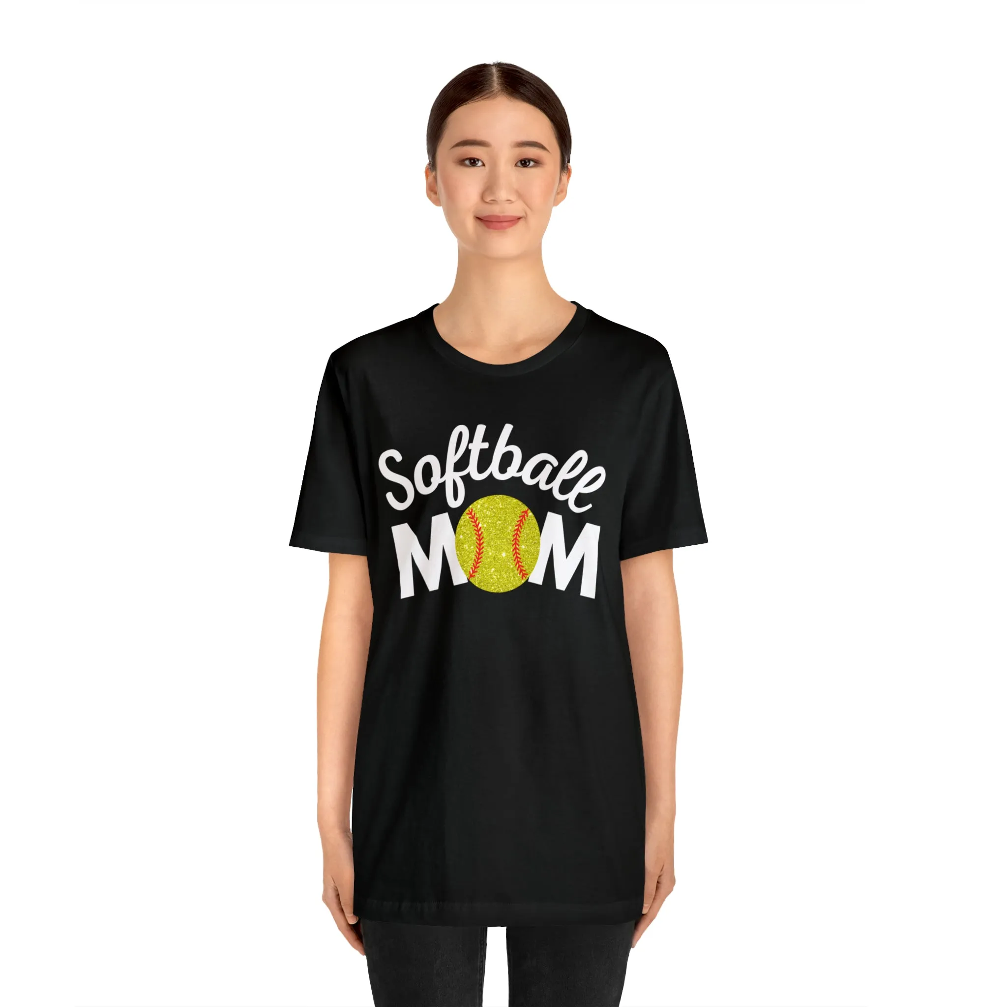 Softball Mom Shimmer Short Sleeve Tee