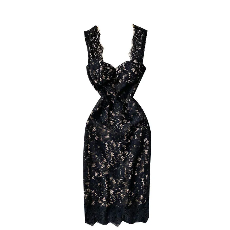 Spaghetti Strap Square Collar