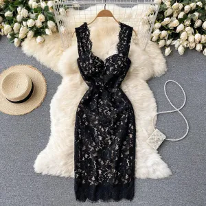 Spaghetti Strap Square Collar