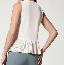 Spanx Yes, Pleats! Tank - White Cloud