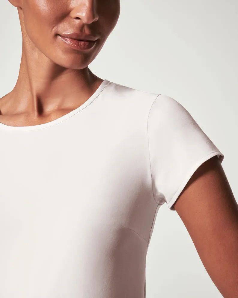 SPANX | Yes, Pleats! Tee {White Cloud}