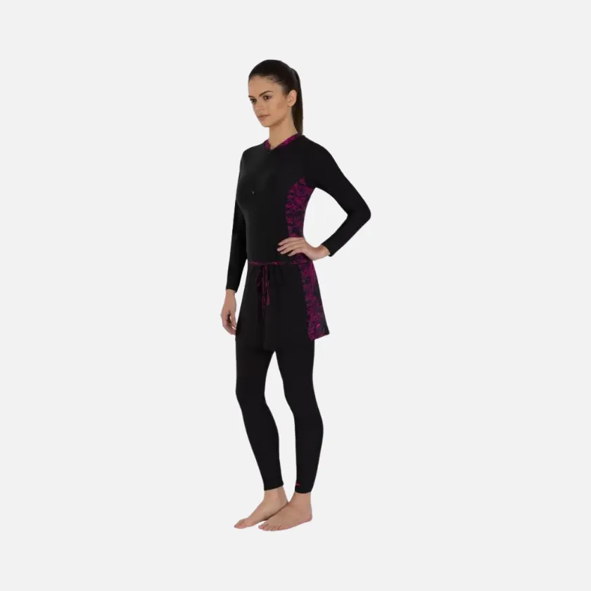 Speedo BoomSplice Two Piece Women's Full Body Suit -Black/ElectricPink