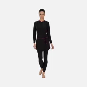 Speedo BoomSplice Two Piece Women's Full Body Suit -Black/ElectricPink