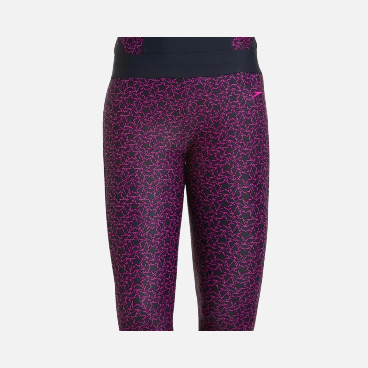 Speedo Boomstar Allover Printed Active Women's Capri -True Navy/Electric Pink