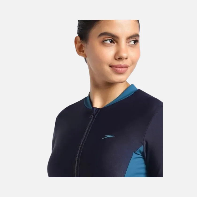 Speedo Two Piece Women's Full Body Suit -True Navy