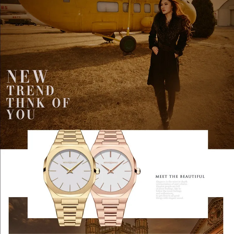 Square Dial Waterproof Women's Watch