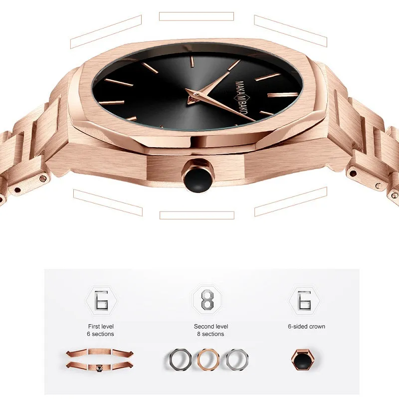 Square Dial Waterproof Women's Watch