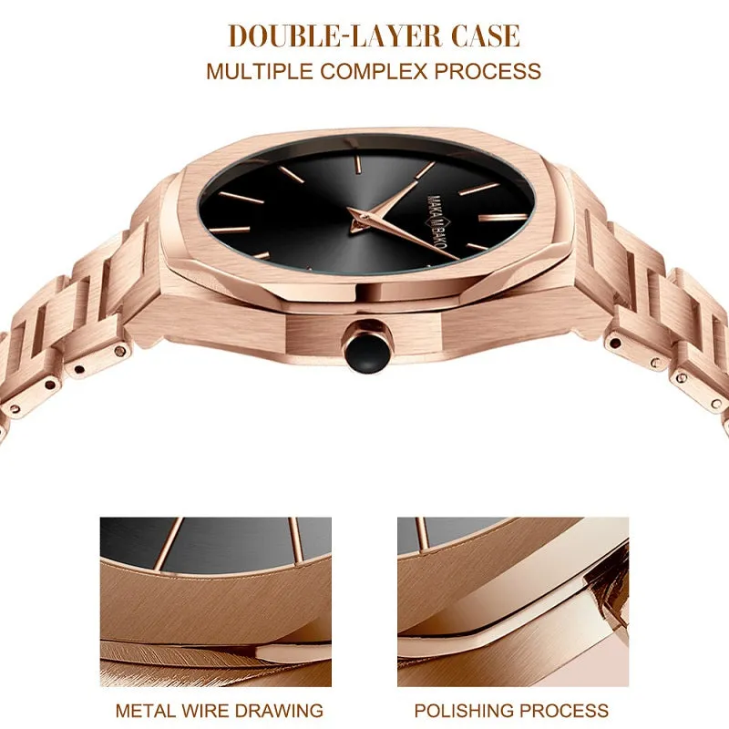 Square Dial Waterproof Women's Watch