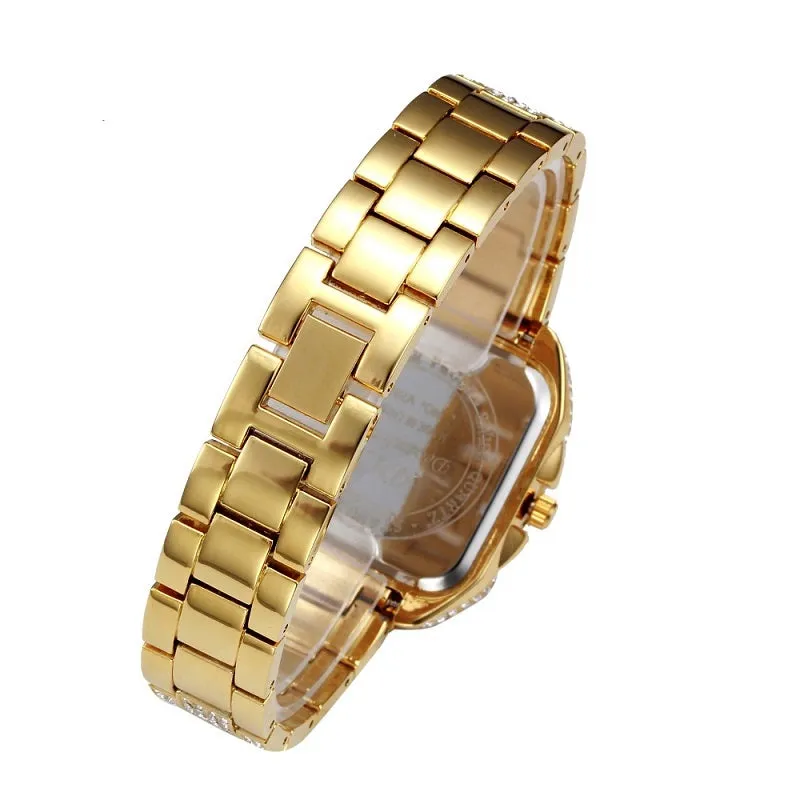 Square Full Of Diamond Quartz Women's Watch