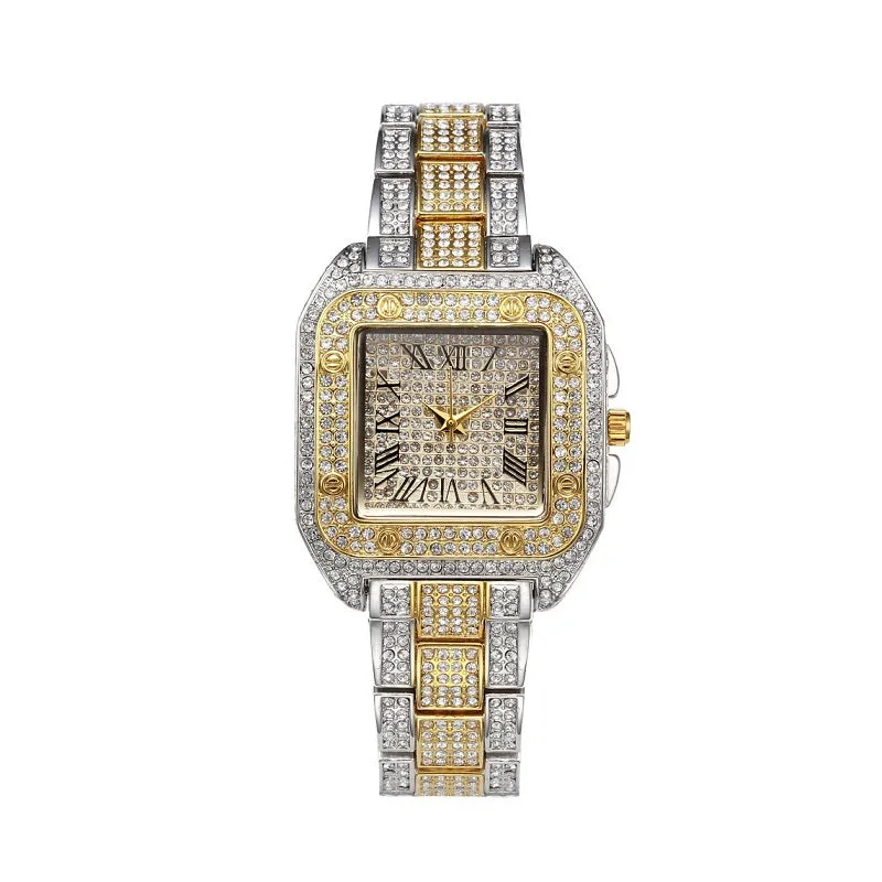 Square Full Of Diamond Quartz Women's Watch