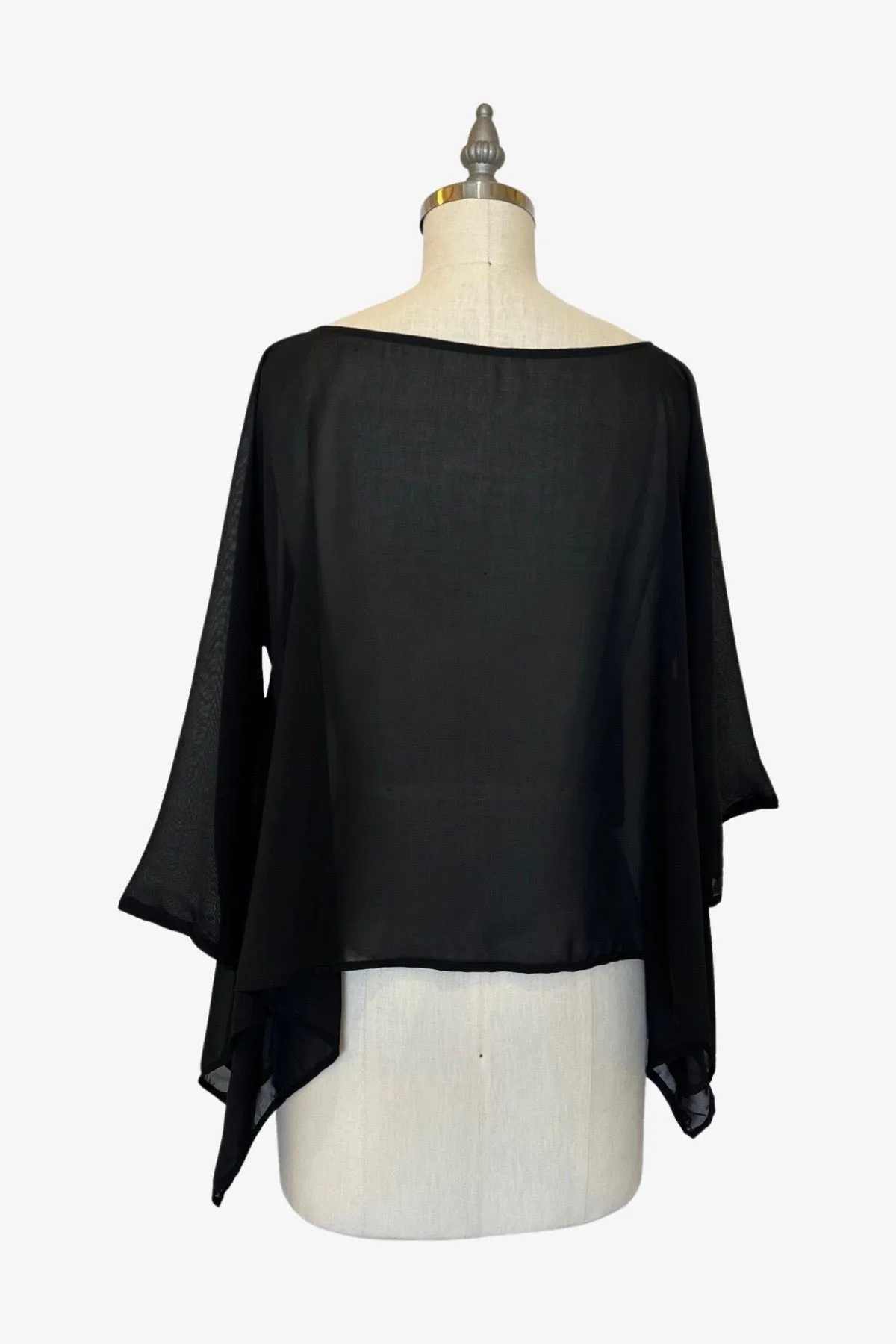 Square Top | Sheer Black