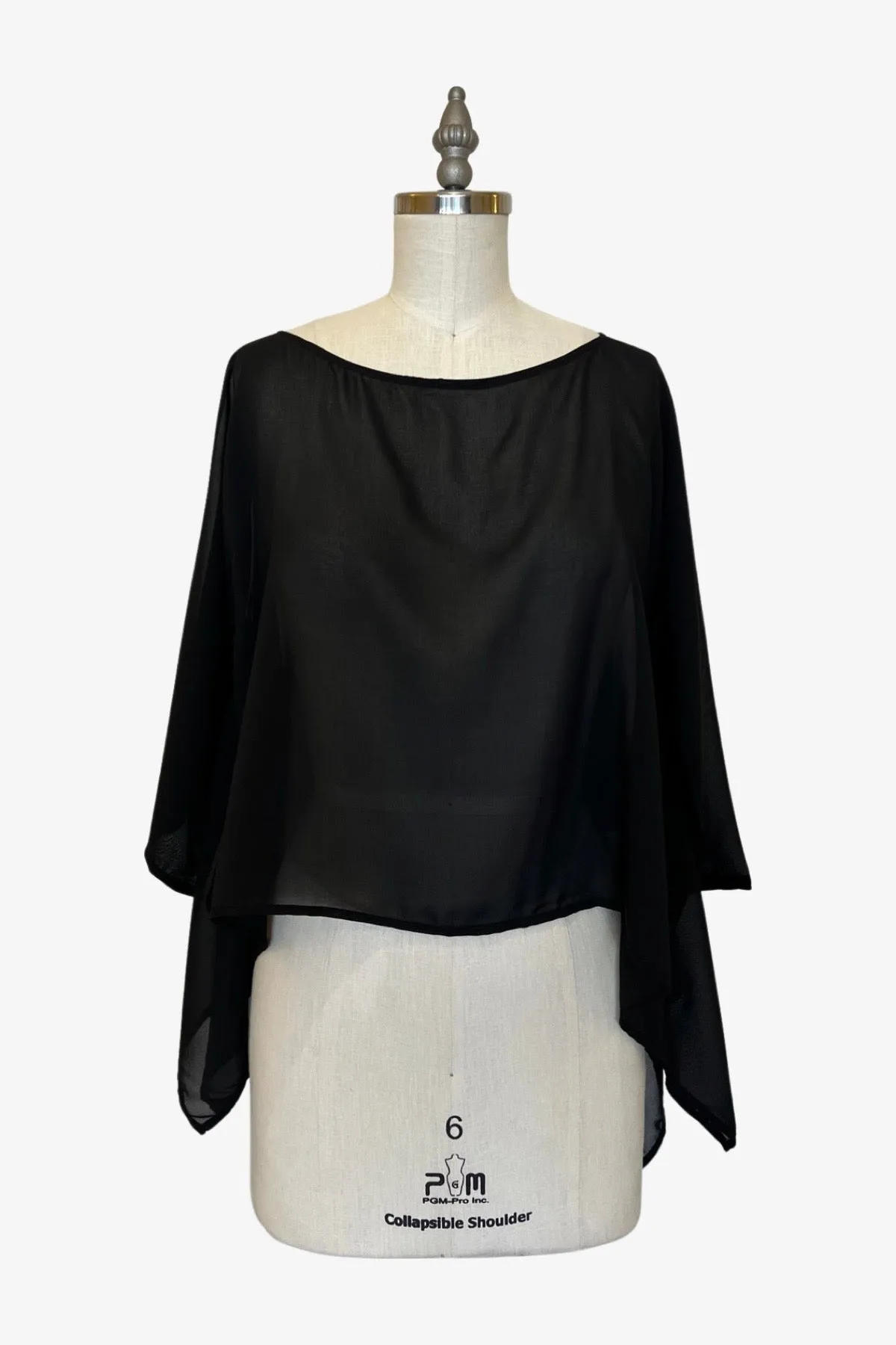 Square Top | Sheer Black