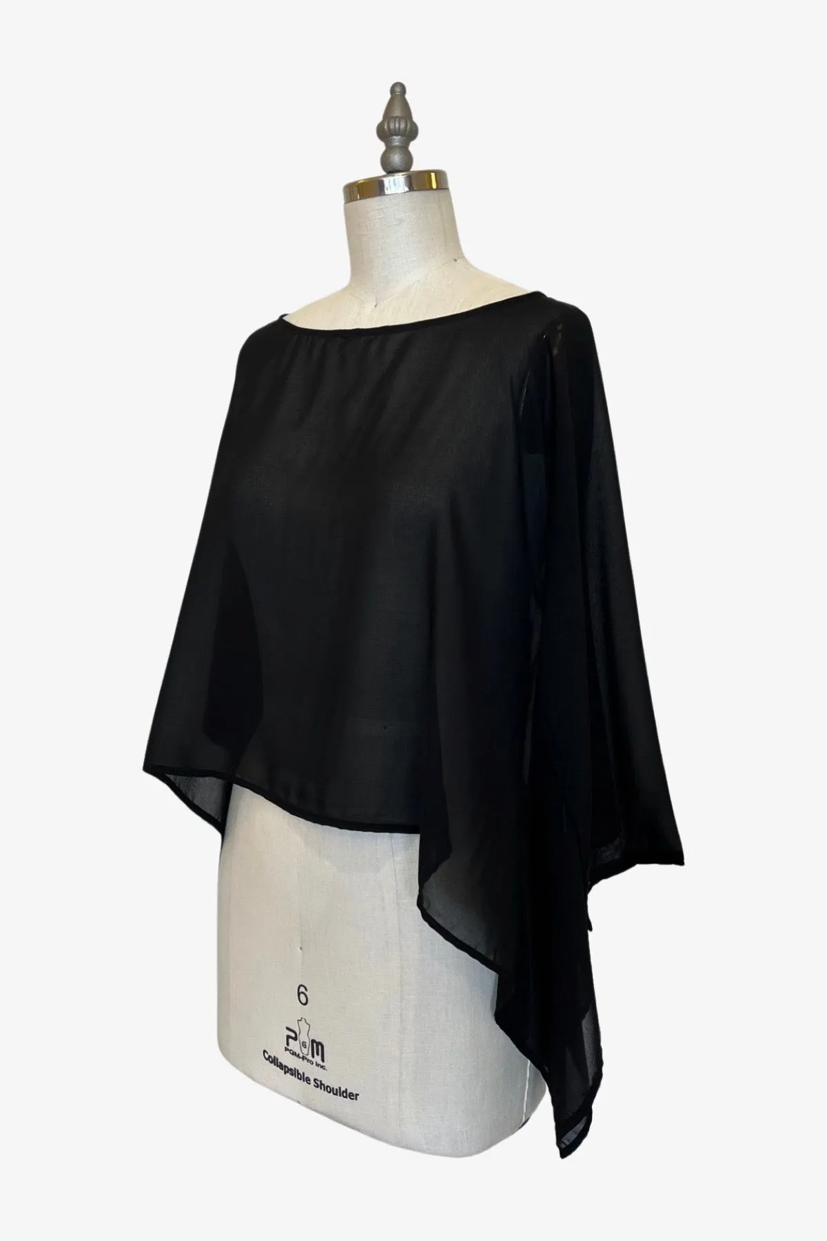 Square Top | Sheer Black
