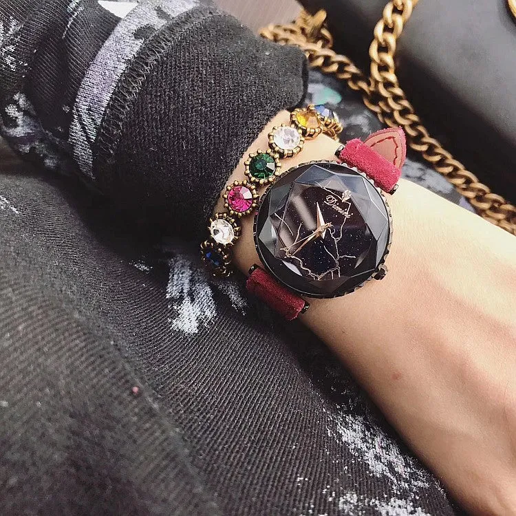 Starry Chassis Lightning Pattern Women's Watch