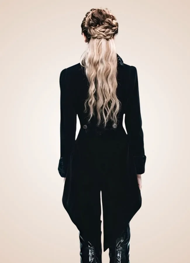 Steampunk Black Trench Coat