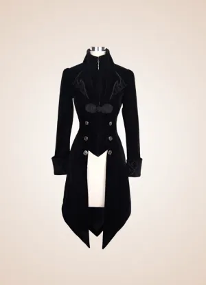 Steampunk Black Trench Coat