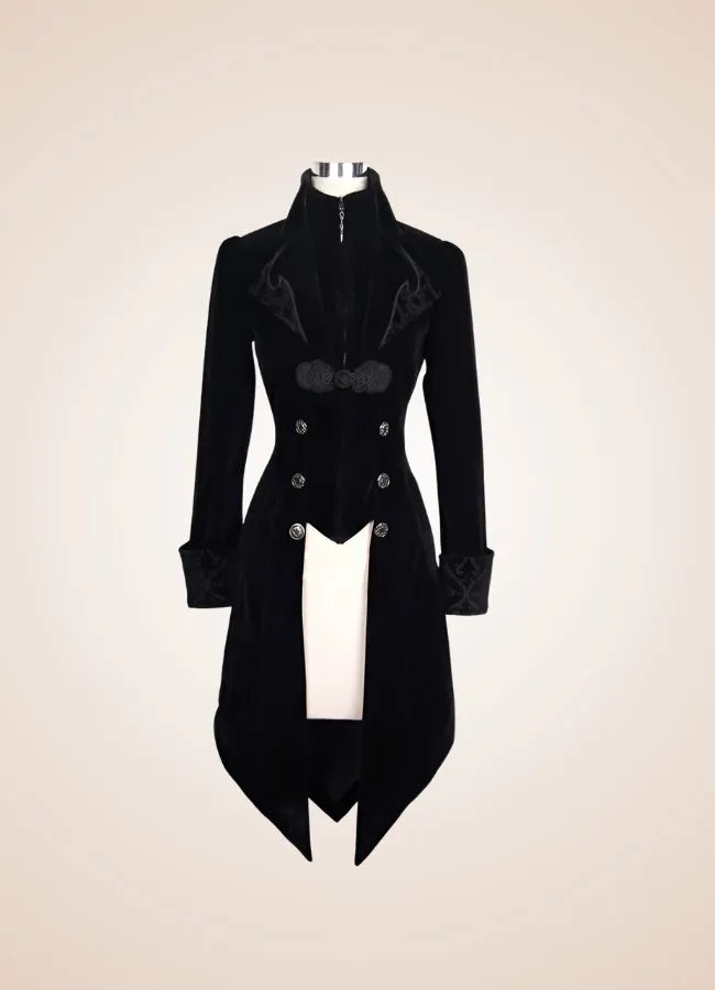 Steampunk Black Trench Coat