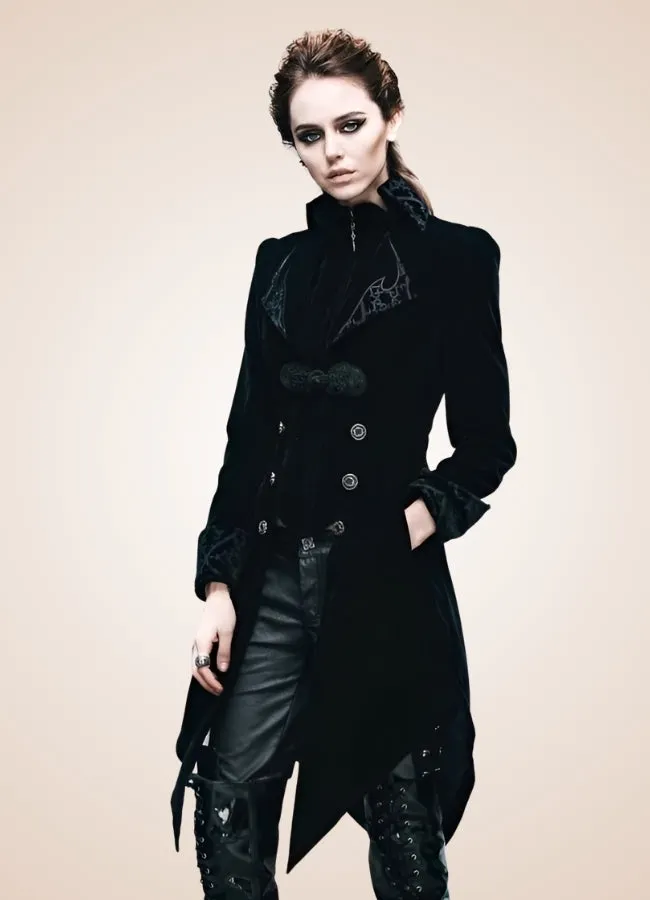 Steampunk Black Trench Coat