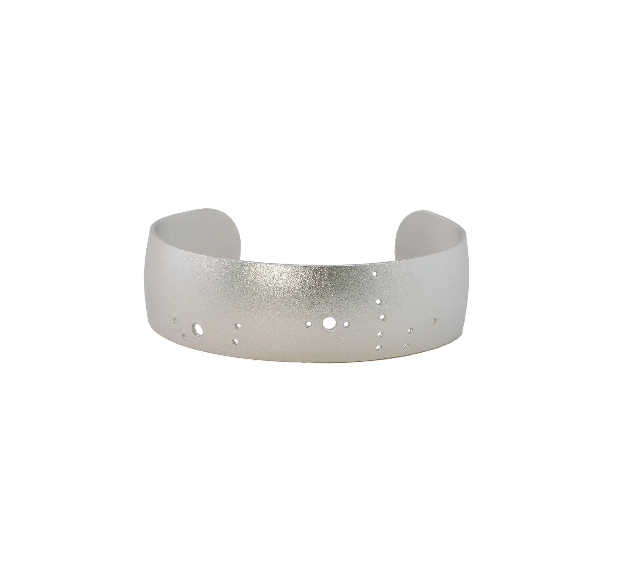 Sterling Silver Dipped Zodiac Constellation Cuff Bracelet, All 12 Signs: Aries through Pisces