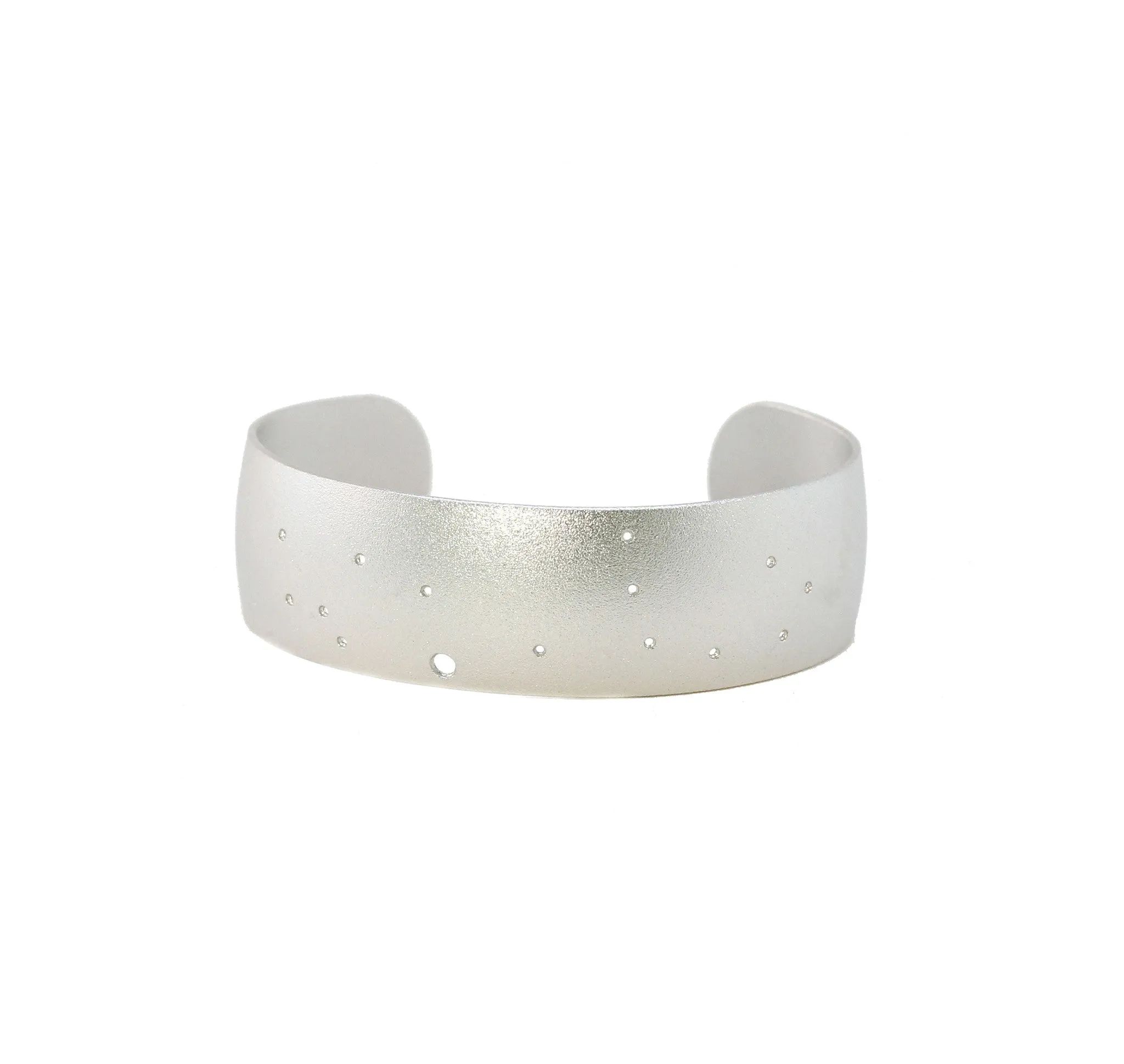 Sterling Silver Dipped Zodiac Constellation Cuff Bracelet, All 12 Signs: Aries through Pisces