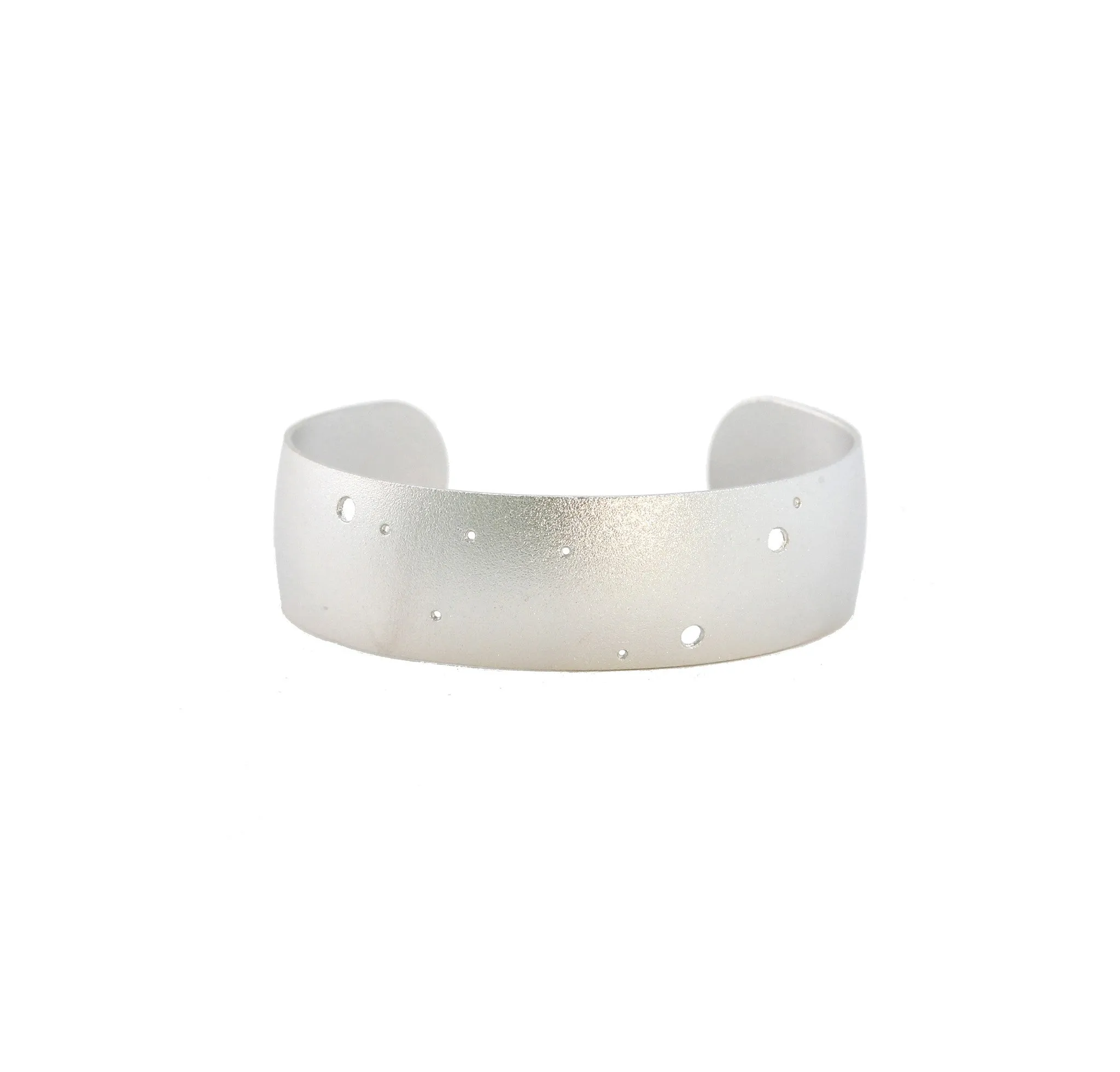 Sterling Silver Dipped Zodiac Constellation Cuff Bracelet, All 12 Signs: Aries through Pisces