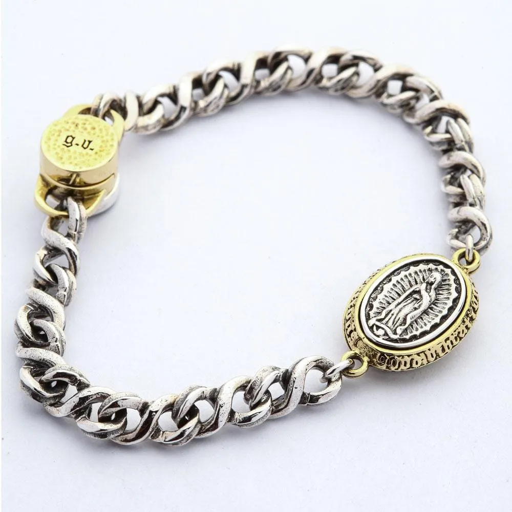 Sterling Silver Mary Womens Bracelet