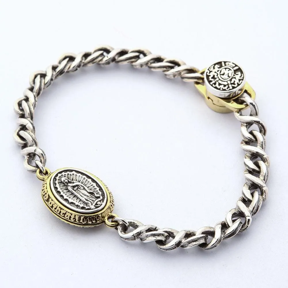 Sterling Silver Mary Womens Bracelet