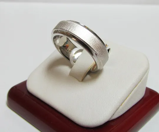 Sterling Silver Wedding Band 925 Satin Finish Custom Made Ring Designed For You Men or Womens Size 4 5 6 7 8 9 10 11 12 13 14 15