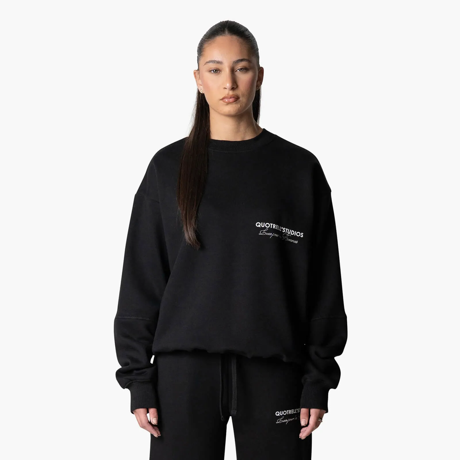 STUDIOS CREWNECK | BLACK/WHITE