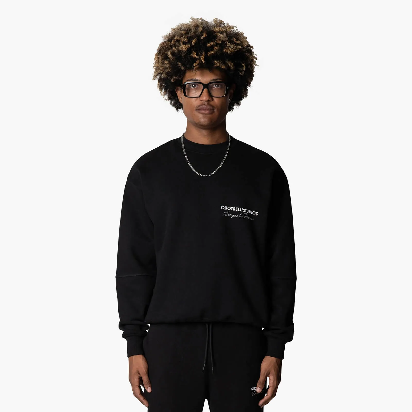 STUDIOS CREWNECK | BLACK/WHITE