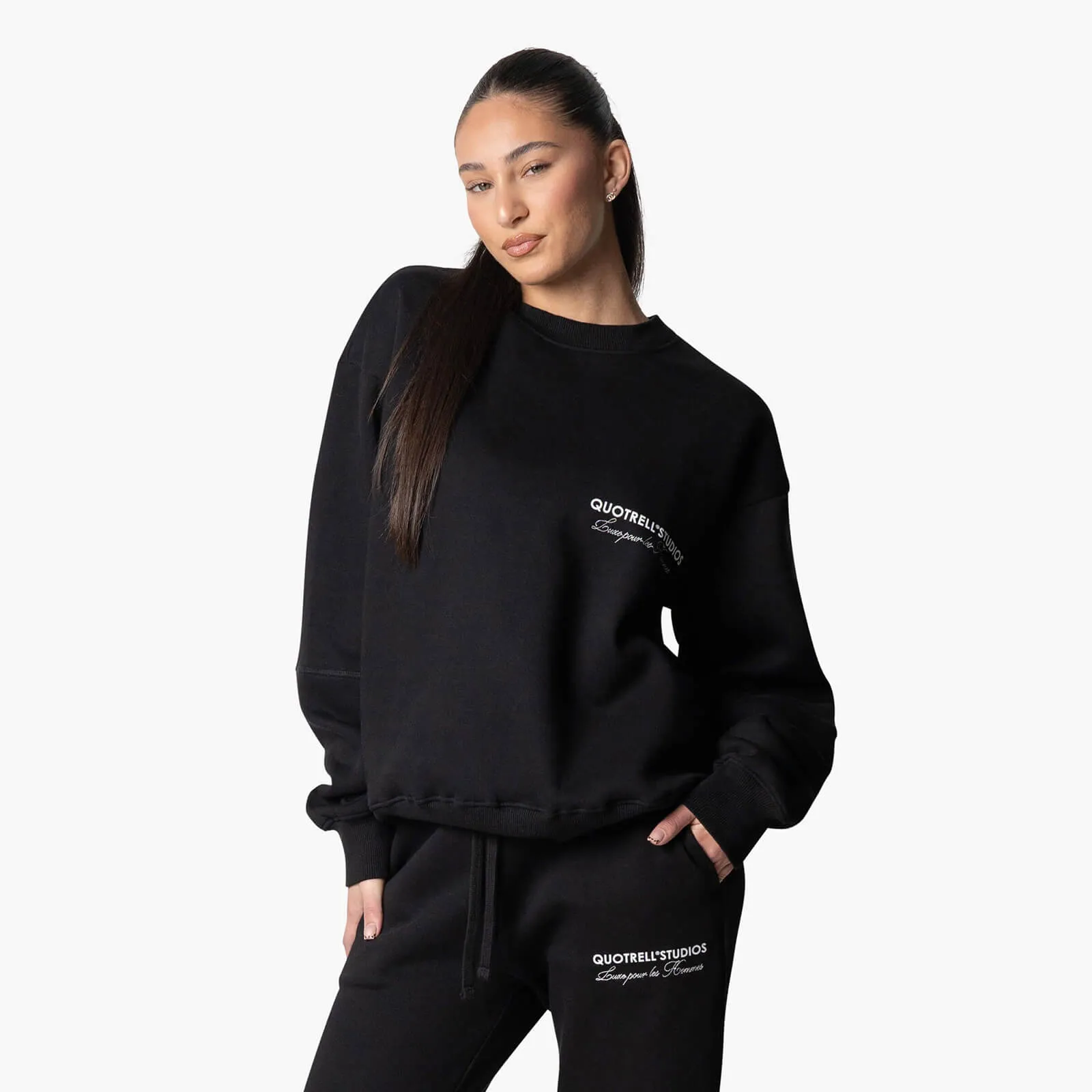 STUDIOS CREWNECK | BLACK/WHITE