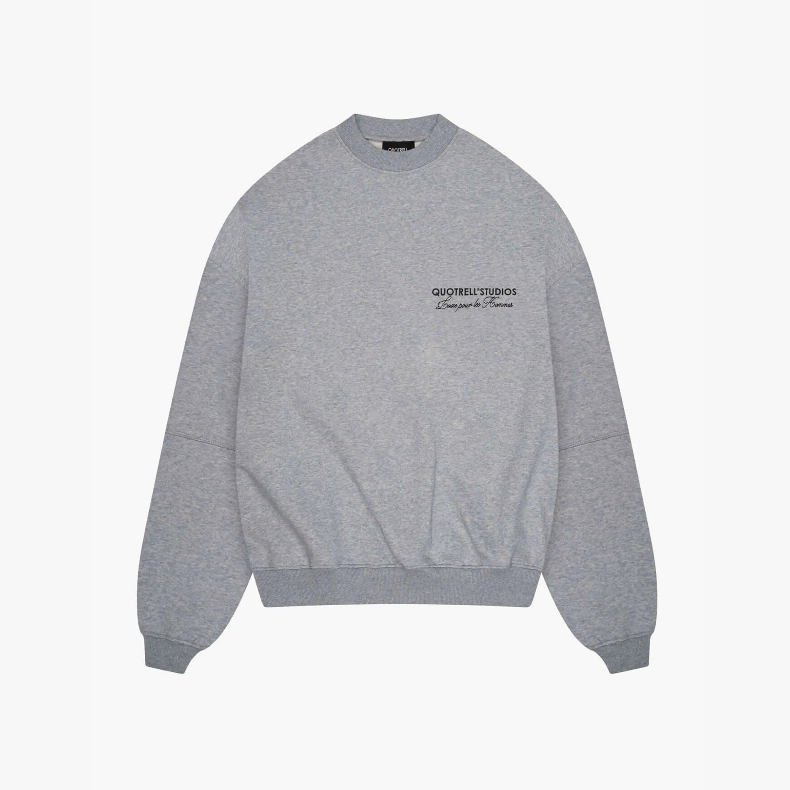 STUDIOS CREWNECK | GREY MELEE/BLACK