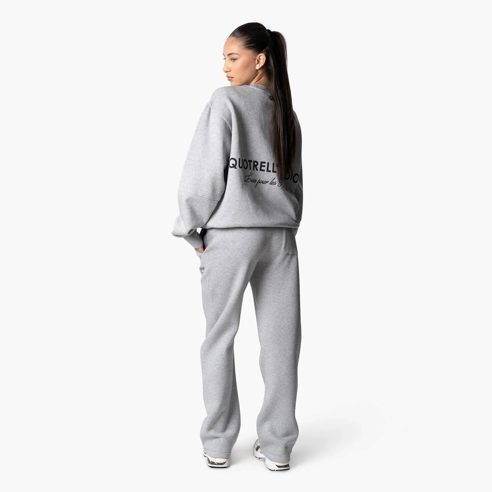 STUDIOS CREWNECK | GREY MELEE/BLACK