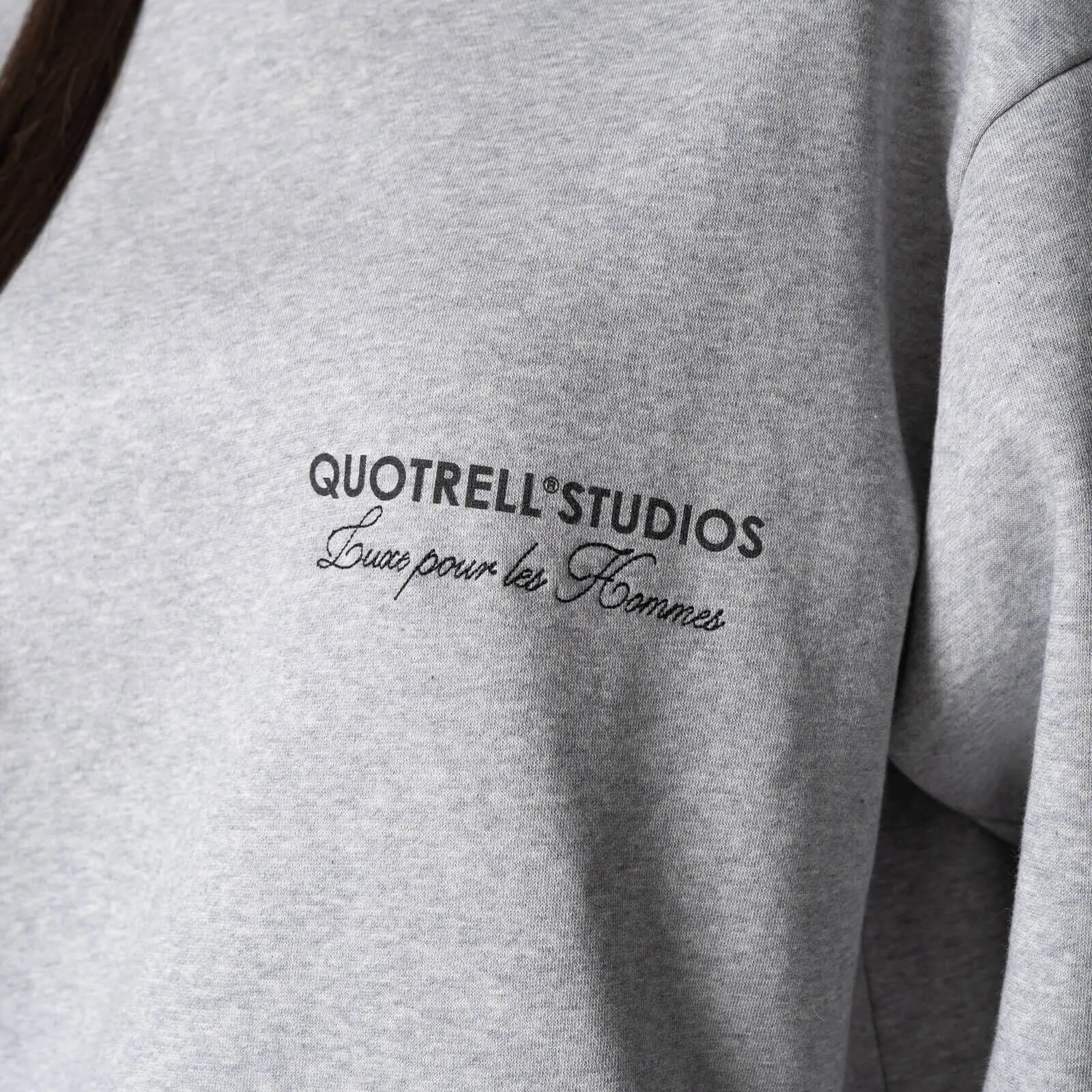 STUDIOS CREWNECK | GREY MELEE/BLACK