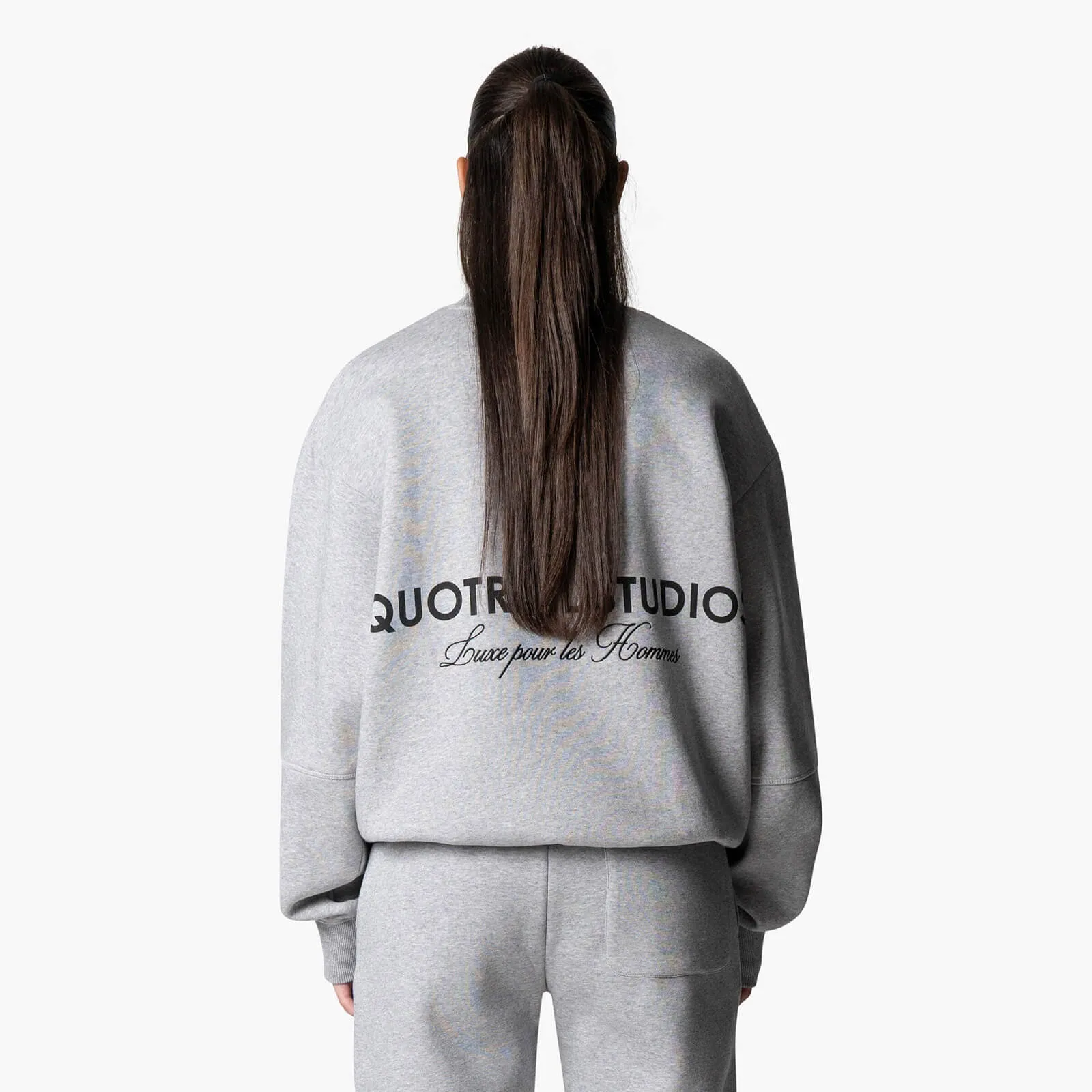 STUDIOS CREWNECK | GREY MELEE/BLACK
