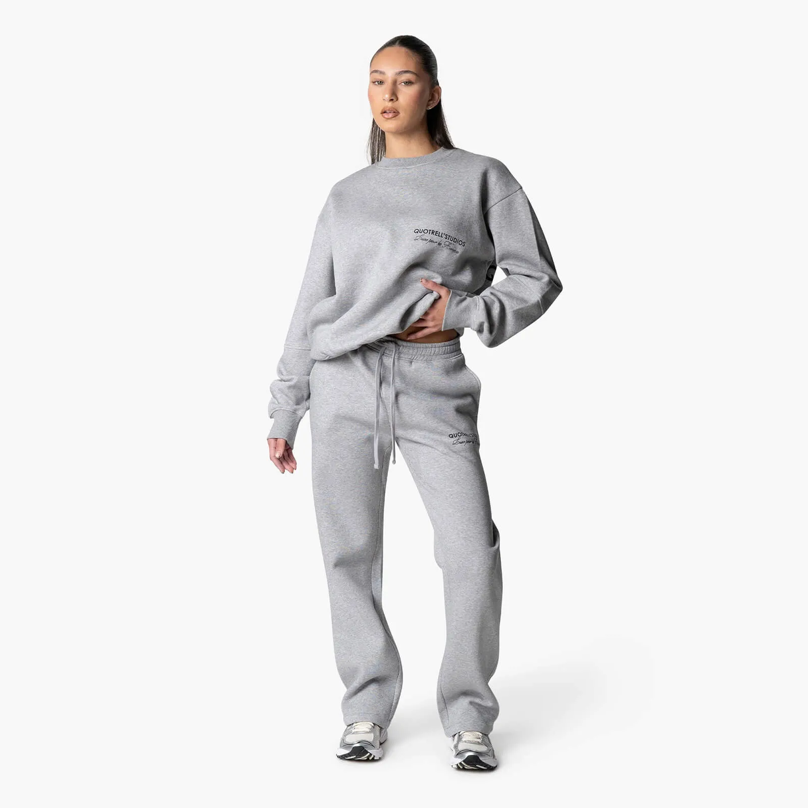 STUDIOS CREWNECK | GREY MELEE/BLACK