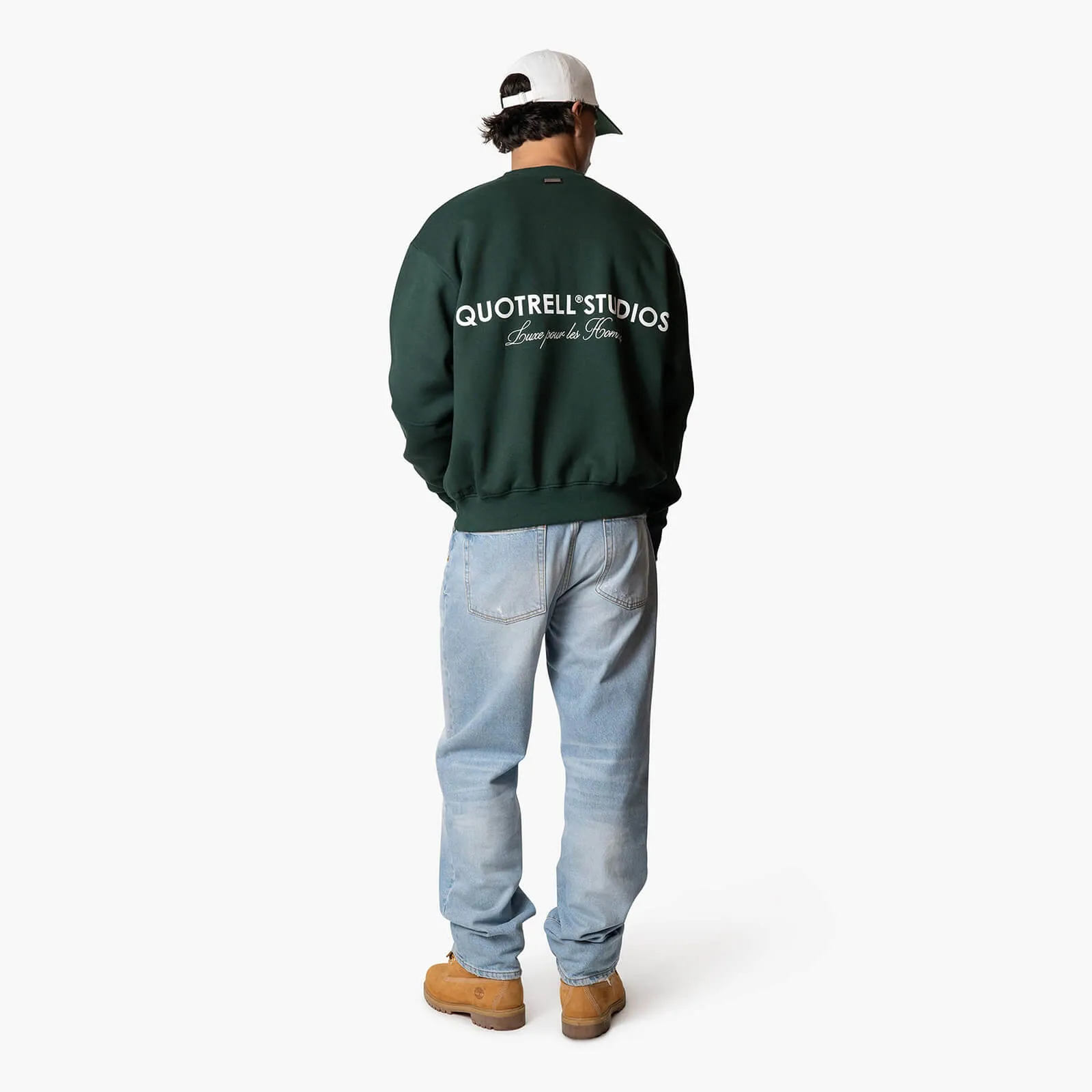 STUDIOS CREWNECK | PETROL/WHITE