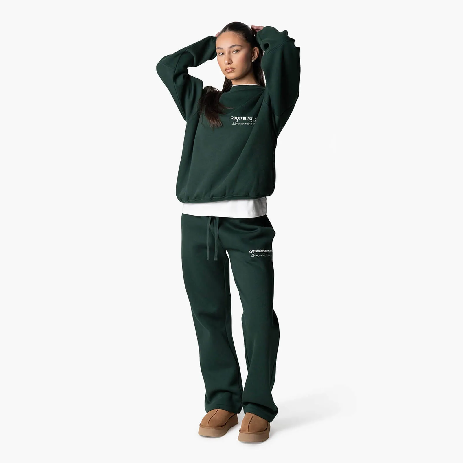 STUDIOS CREWNECK | PETROL/WHITE