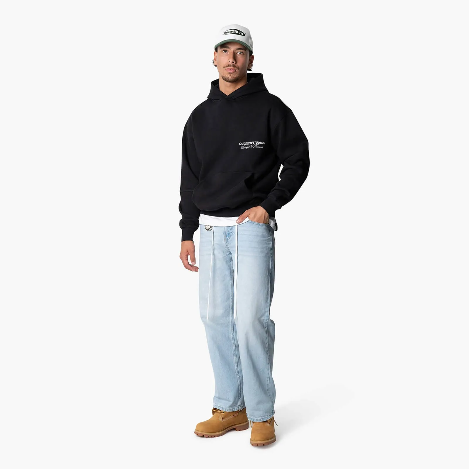 STUDIOS HOODIE | BLACK/WHITE