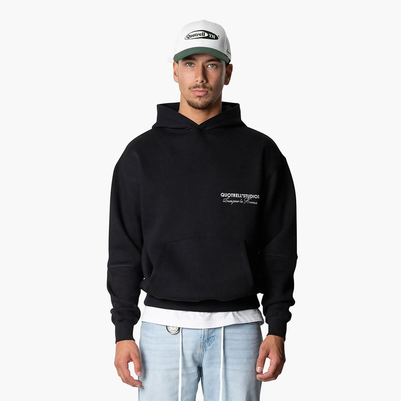 STUDIOS HOODIE | BLACK/WHITE