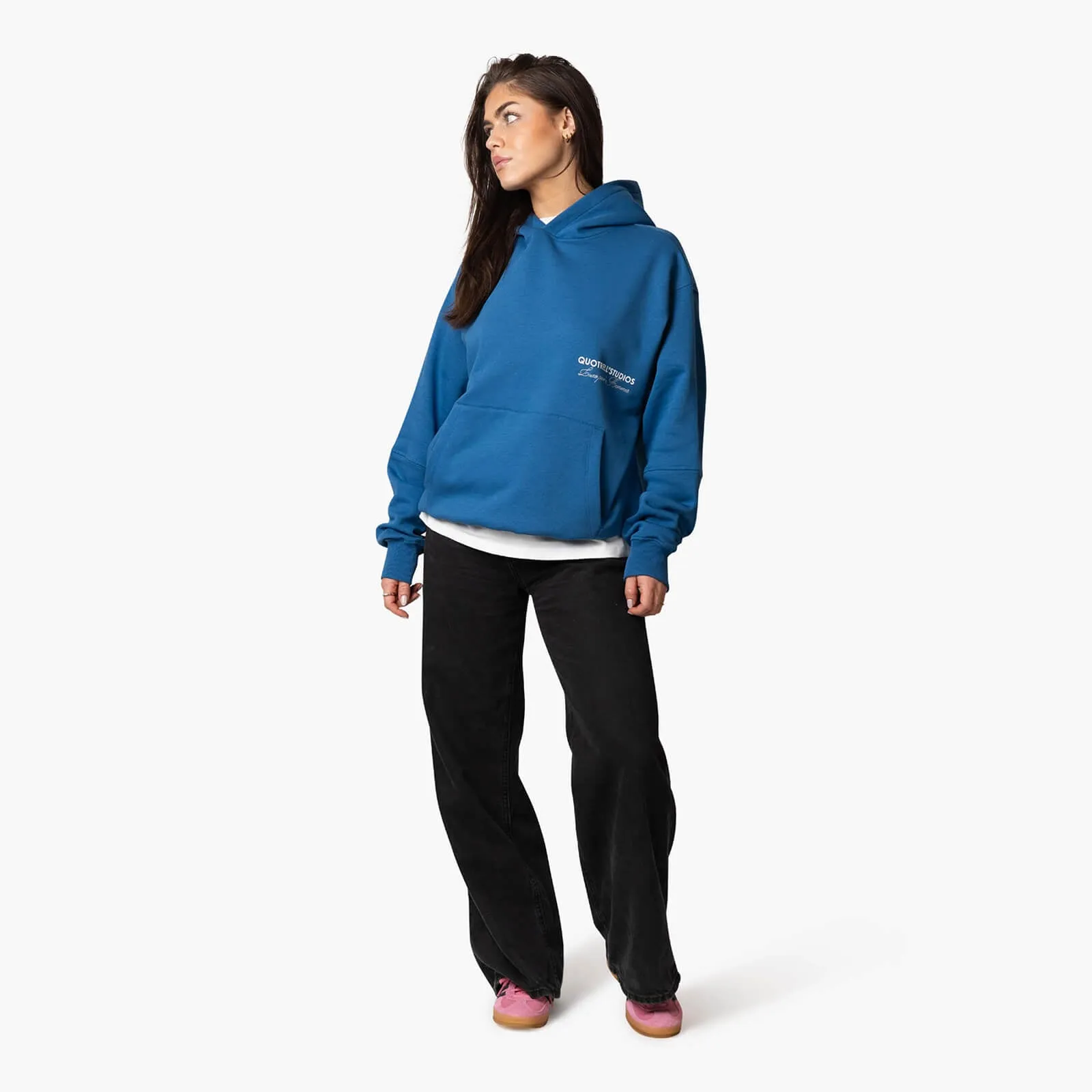 STUDIOS HOODIE | COBALT/WHITE