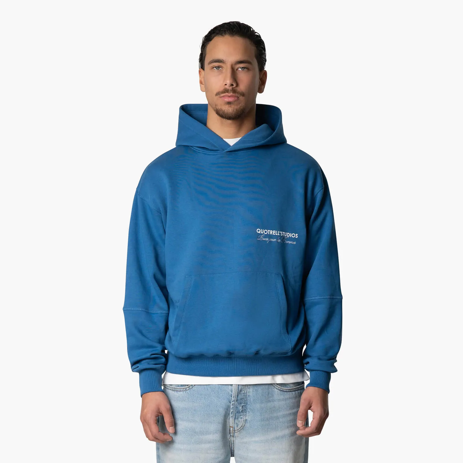 STUDIOS HOODIE | COBALT/WHITE
